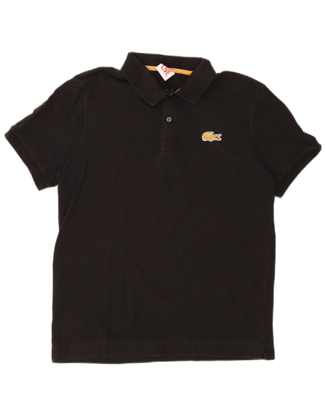 LACOSTE Polo Homme Taille 5 Grand Coton Noir