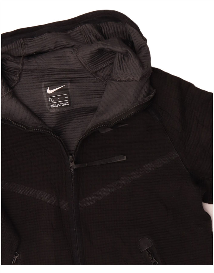 NIKE Pull à capuche zippé pour homme Petit Noir Polyester