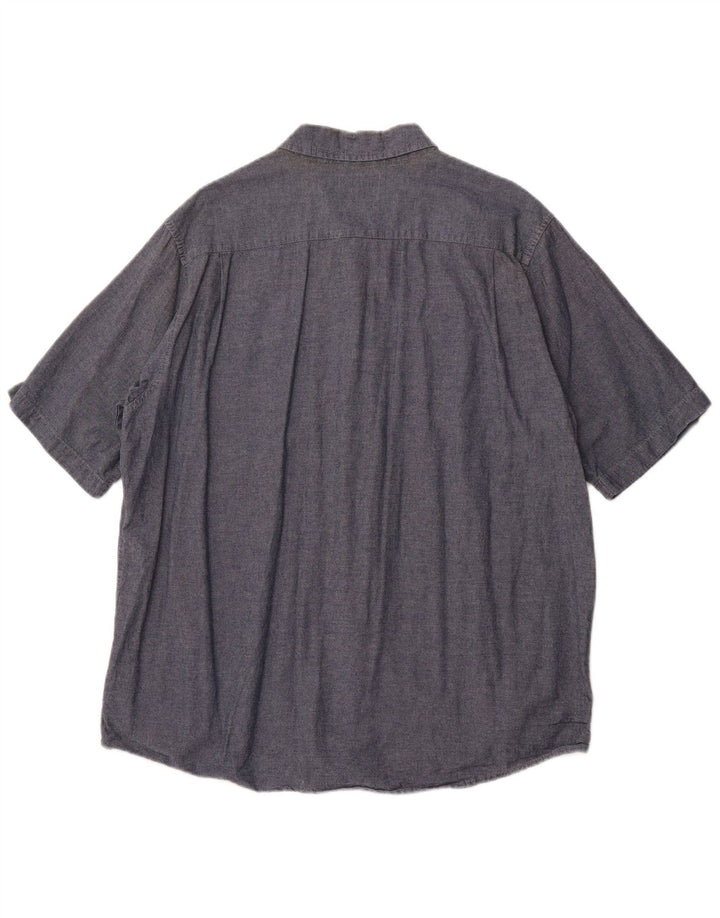 WRANGLER Chemise à Manches Courtes Homme 2XL Bleu Coton