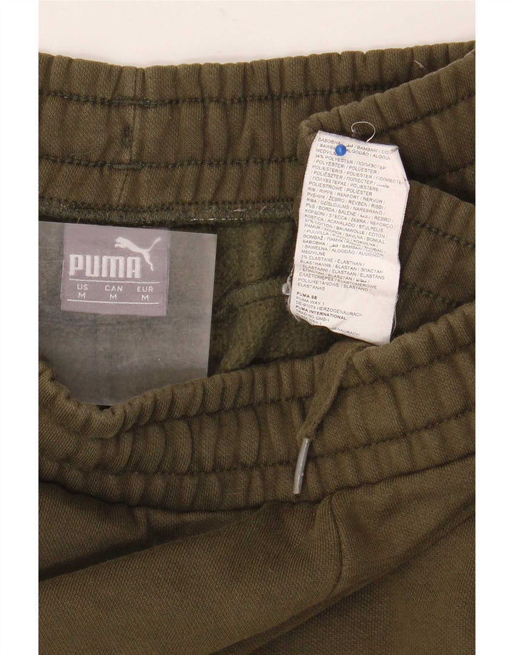 Puma Pantalon de Survêtement Joggers Homme Kaki Moyen Coton
