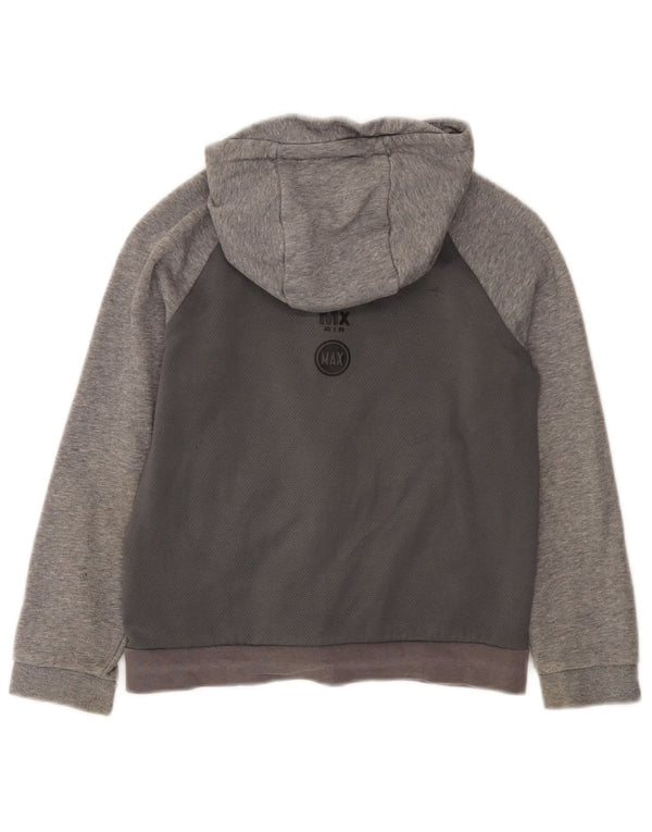 Nike Garçon Zip Sweat à capuche Pull 8-9 ans Petit Gris Colorblock Coton