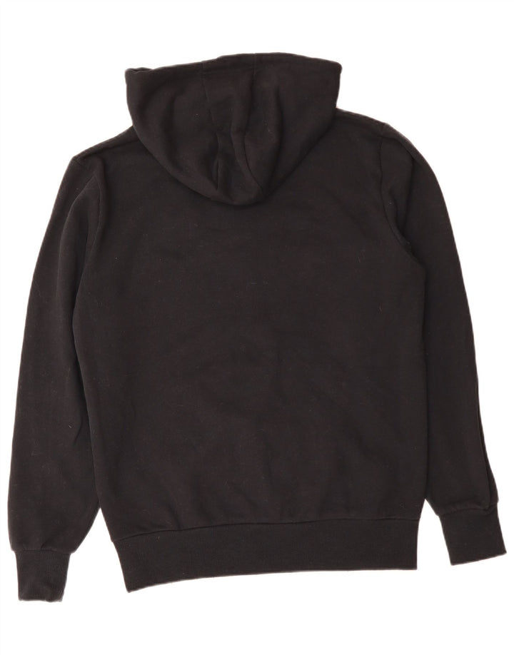 ELLESSE Pull à capuche et col zippé pour homme en coton noir moyen