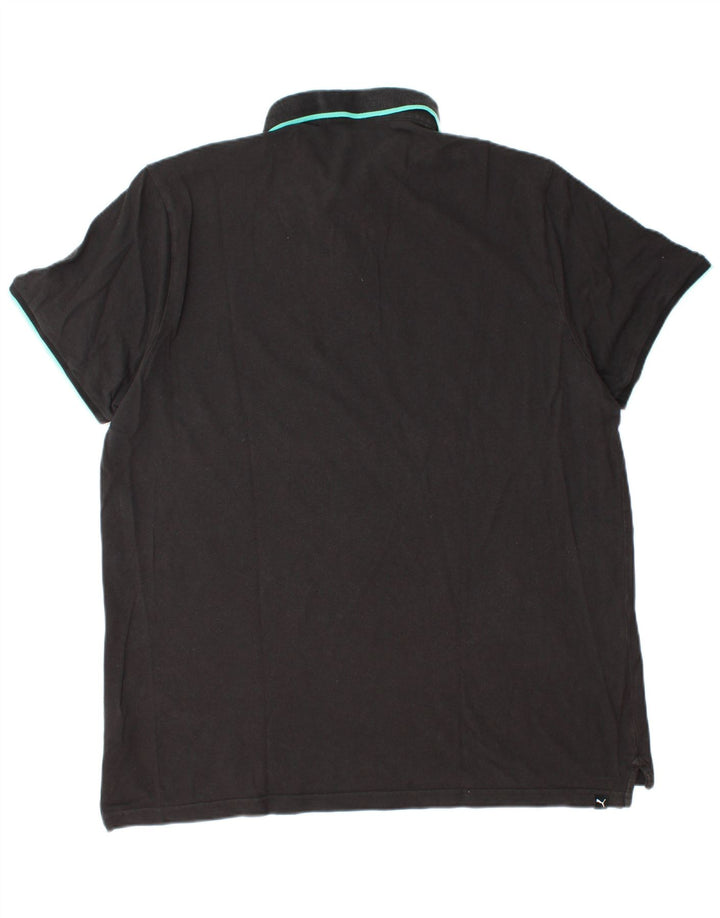 PUMA Polo Homme 2XL Noir Coton