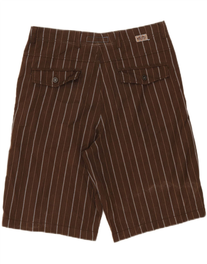 Vans Short chino homme W28 petit polyester rayé marron