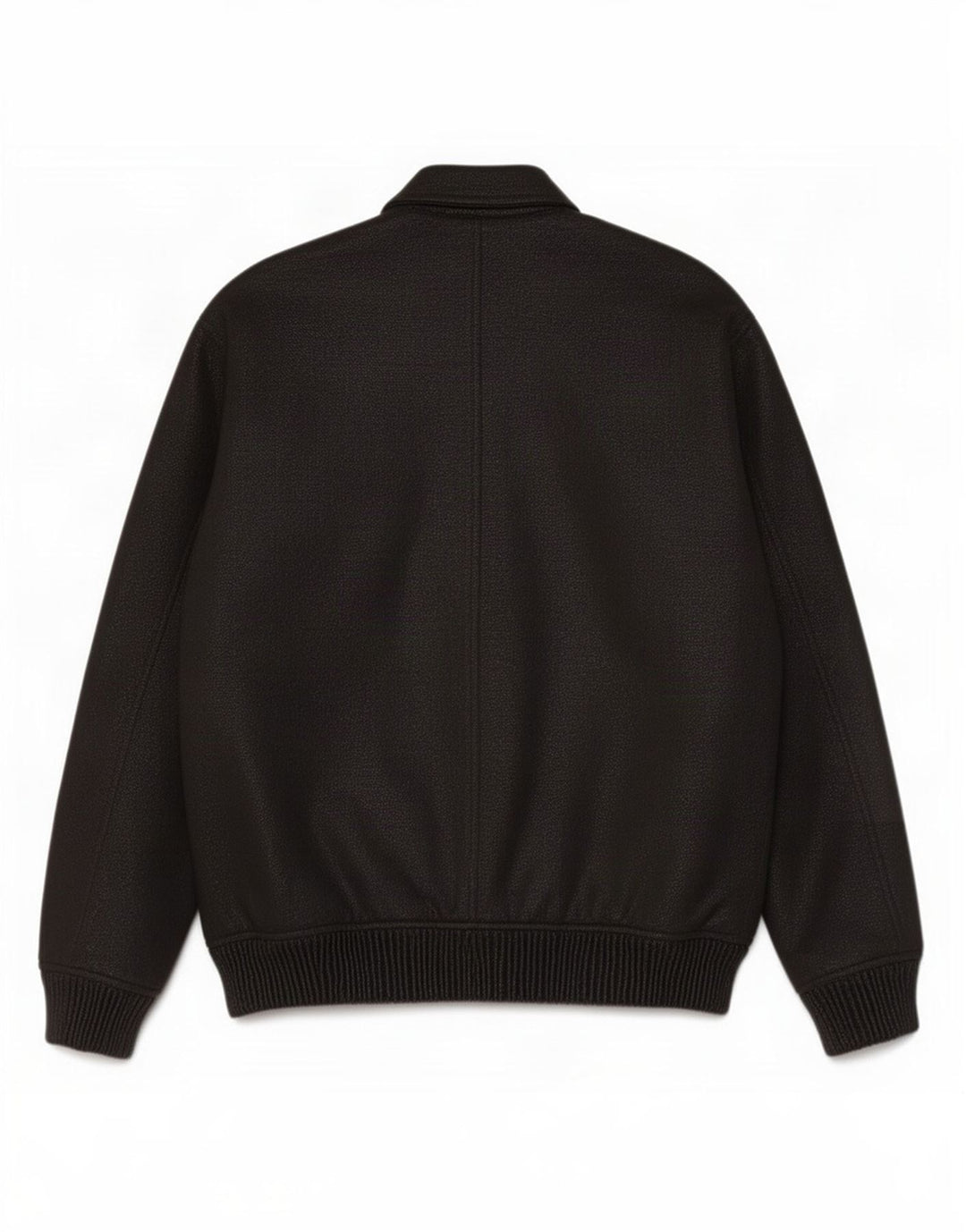 Zara Mens Bomber Jacket UK 40 Large Noir Moucheté Polyester