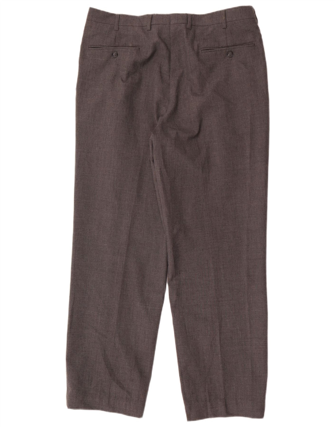 Yves Saint Laurent Pantalon de costume droit homme W36 L30 Gris Polyester