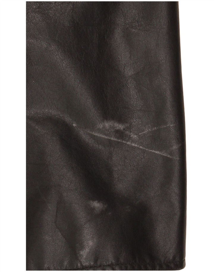 Manteau en cuir homme vintage IT 54 2XL Cuir noir