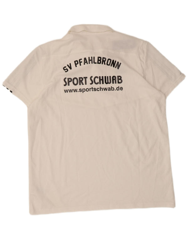 Adidas Polo graphique homme XL coton blanc