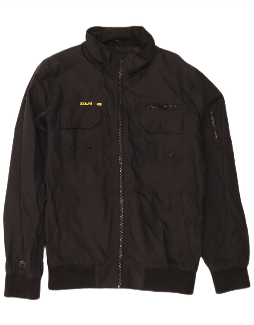 Jack & Jones Veste Bomber Homme UK 38 Medium Noir Nylon