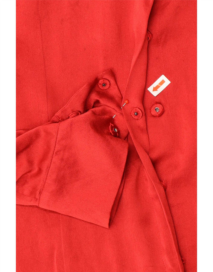 Marella Chemise Chemisier Femme UK 14 Large Rouge