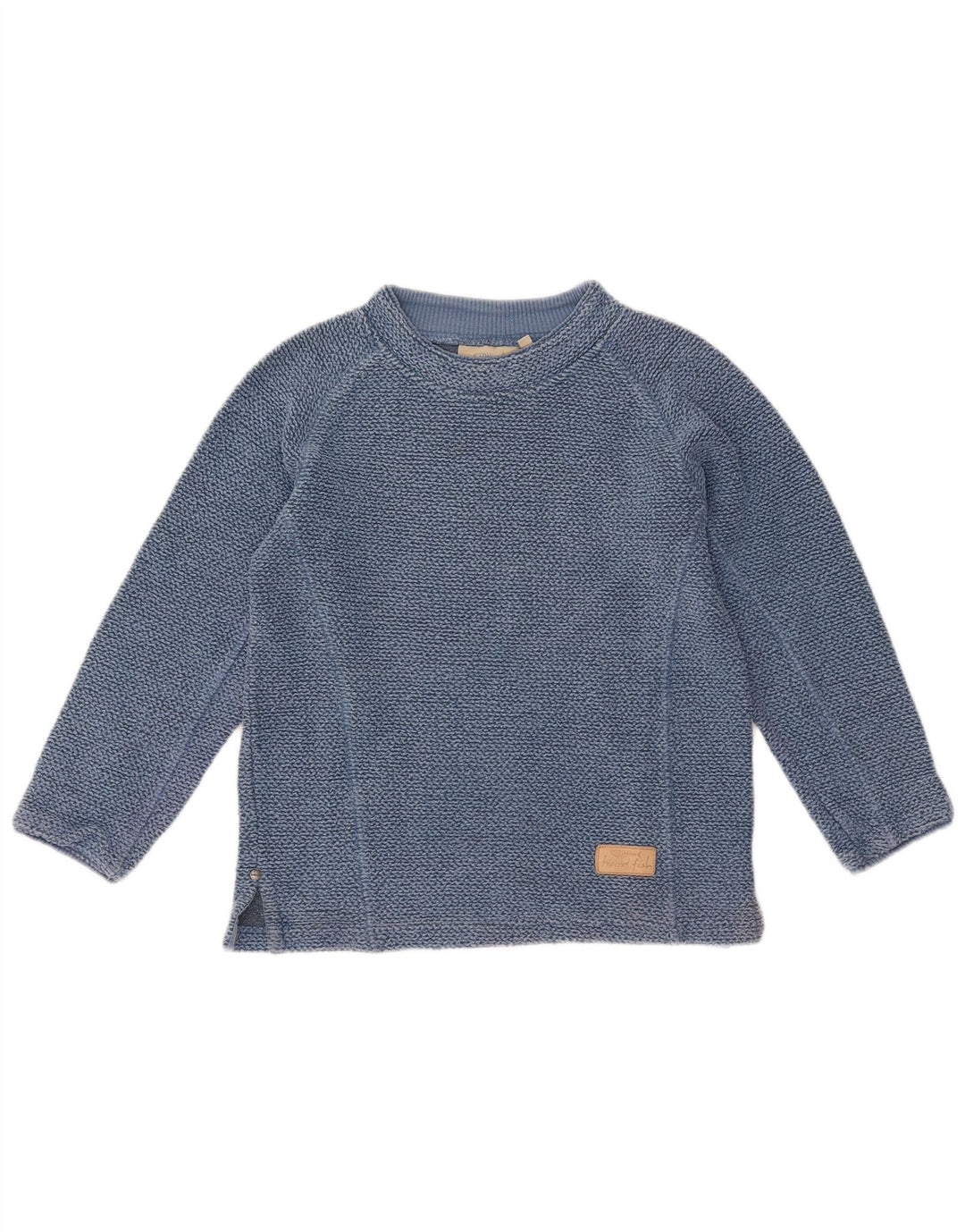 WEIRD FISH Sweat-shirt pour femme UK 14 Bleu moyen Coton