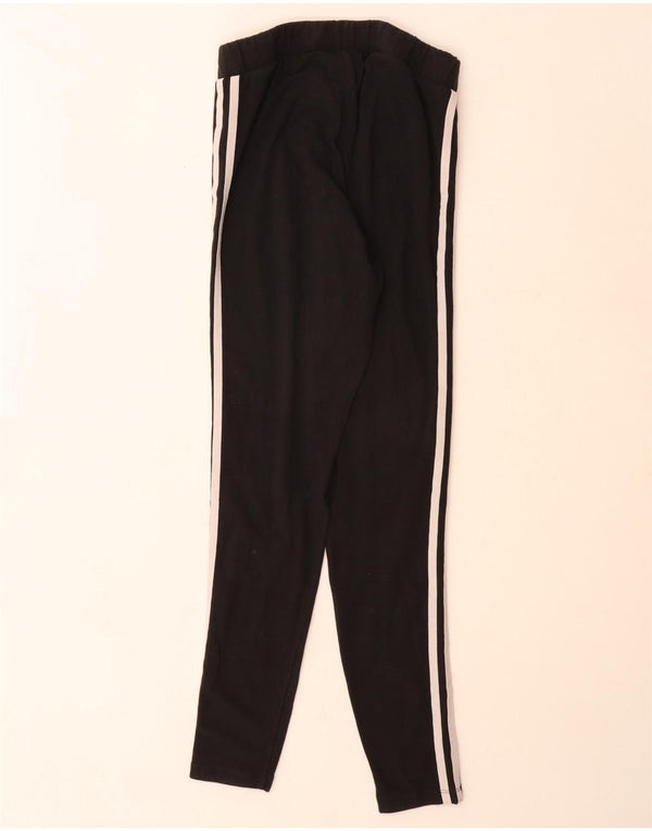 Adidas Leggings Femme UK 12 Coton Noir Moyen