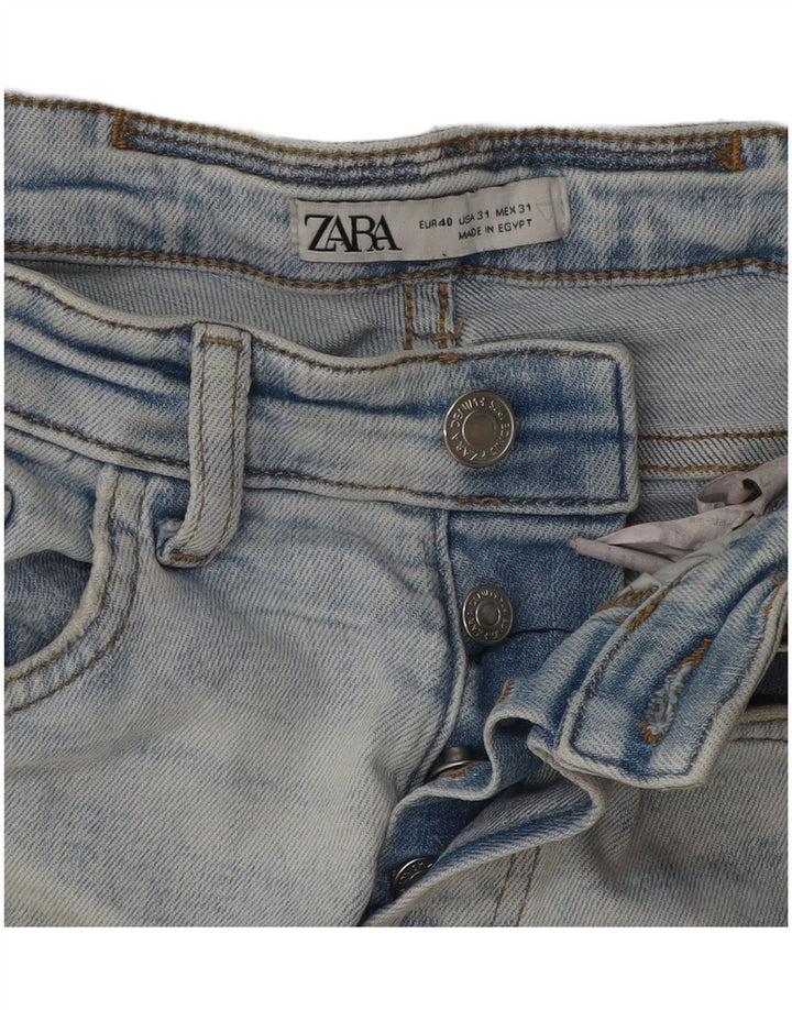 Zara Jean skinny vieilli pour homme EU 40 Medium W31 L29 Bleu