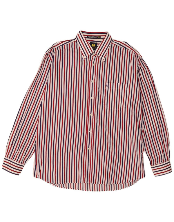 Chemise Homme Navigare XL Coton Rayé Multicolore