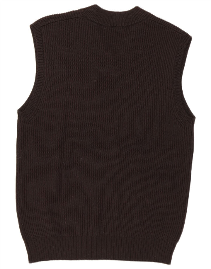 Zara Débardeur Vest Homme Noir Moyen
