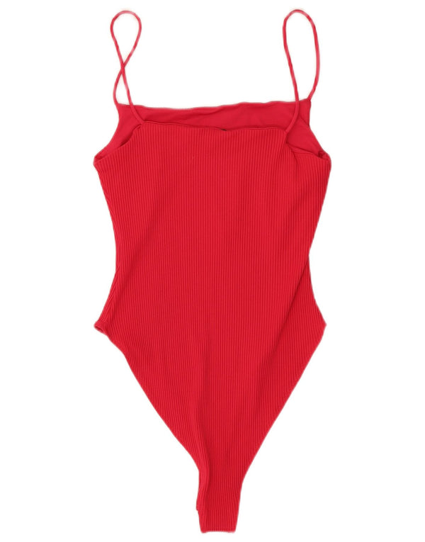 Zara Femme Body UK 12 Medium Rouge Polyamide