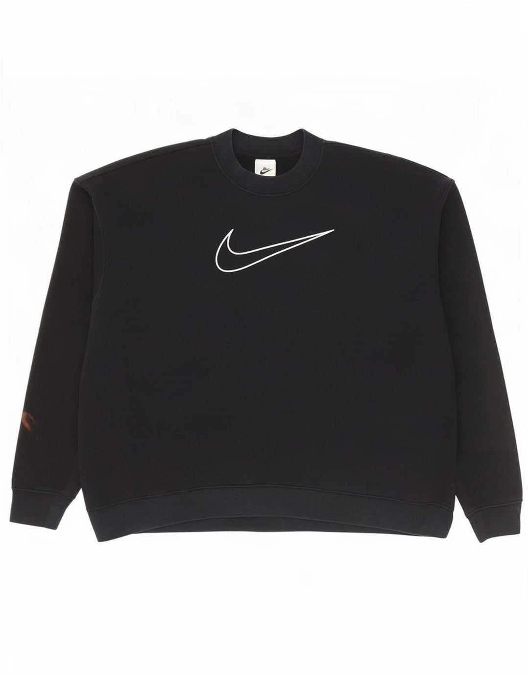 Nike Hommes Dri Fit Graphic Sweatshirt Jumper Grand Noir Coton