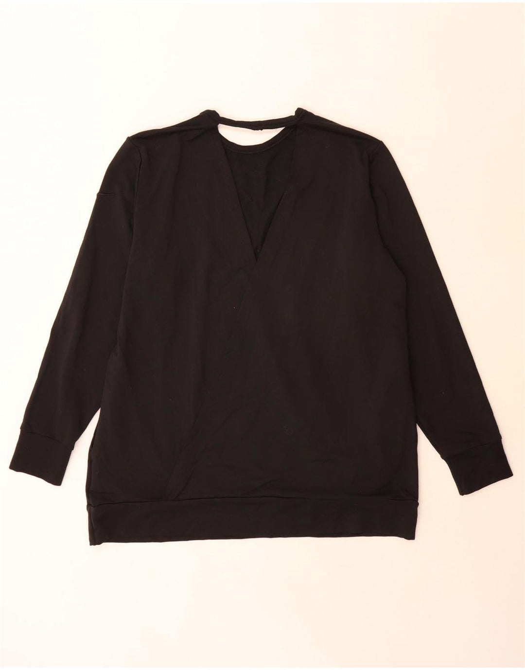 Nike Dri Fit Sweat-shirt surdimensionné pour femme UK 14 Noir moyen