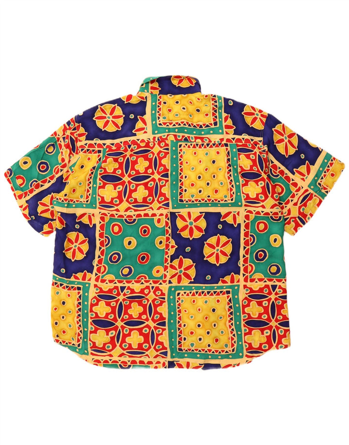 Chemise à manches courtes homme Cavori taille 43/44 XL patchwork multicolore