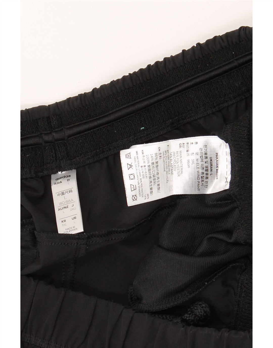Adidas Pantalon de survêtement pour homme Large Noir Polyester