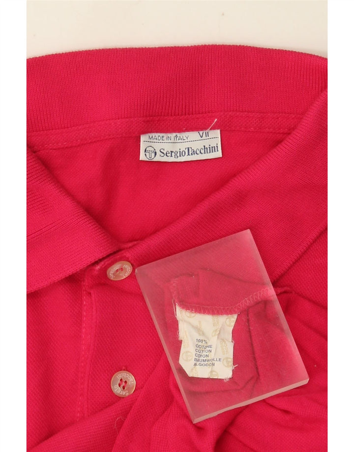 Sergio Tacchini Polo Homme Grand Rose Coton