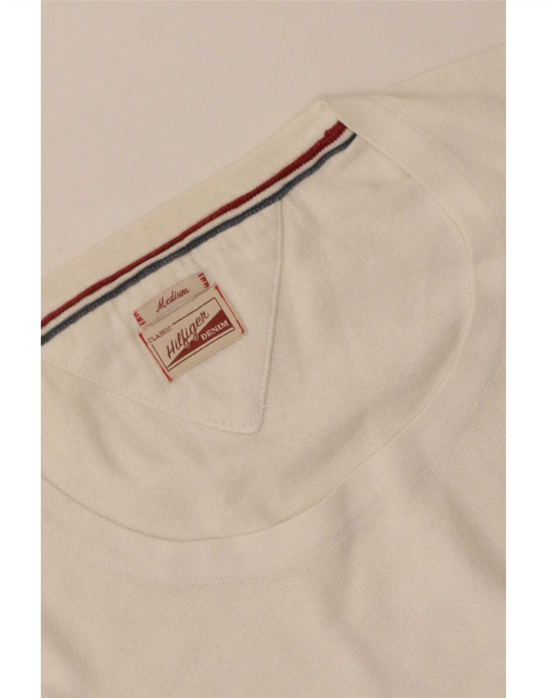 Tommy Hilfiger Pull col bateau pour femme UK 12 Blanc moyen