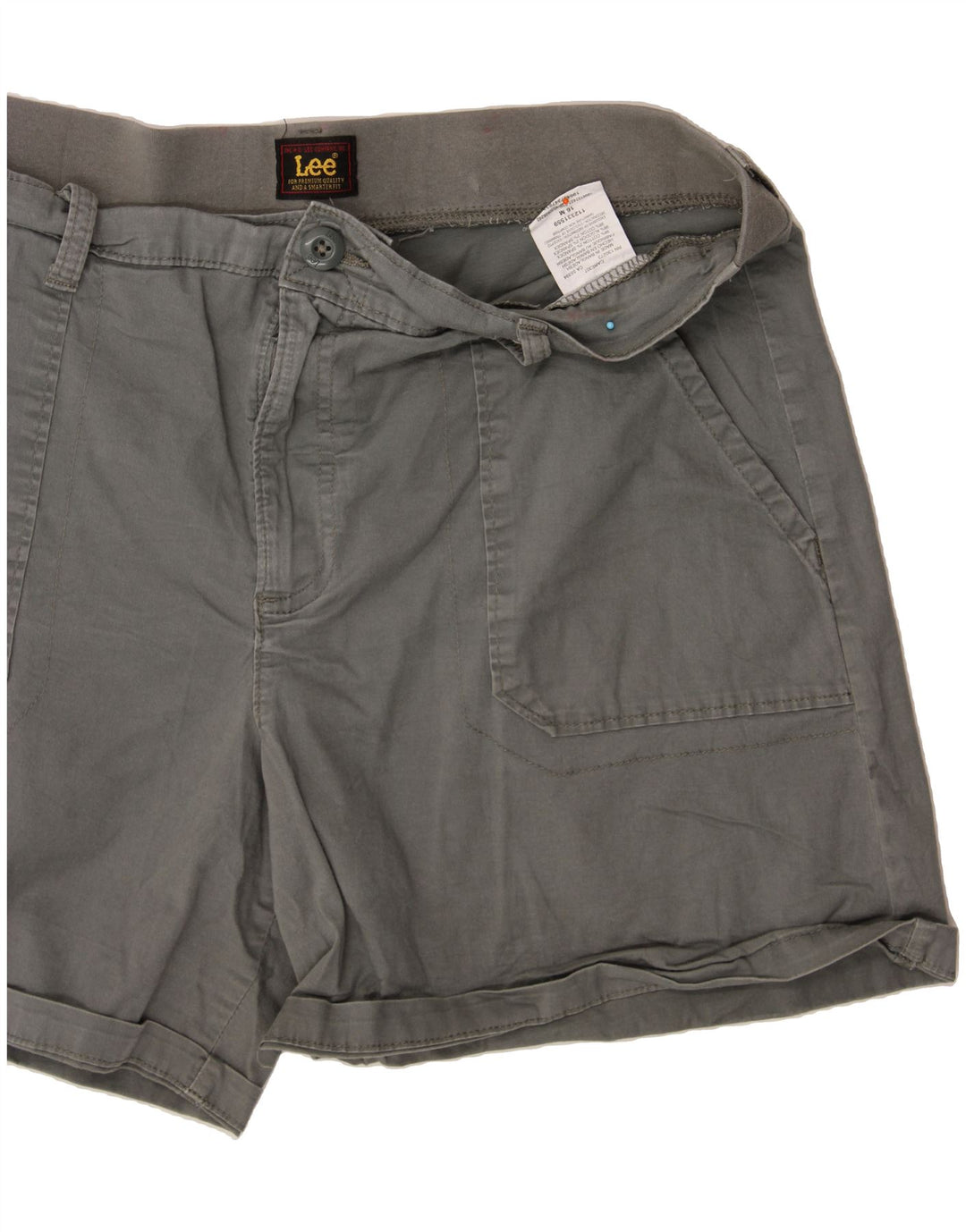 LEE Womens Chino Shorts US 16 2XL W36 Grey Cotton Vintage Lee and Second-Hand Lee from Messina Hembry 