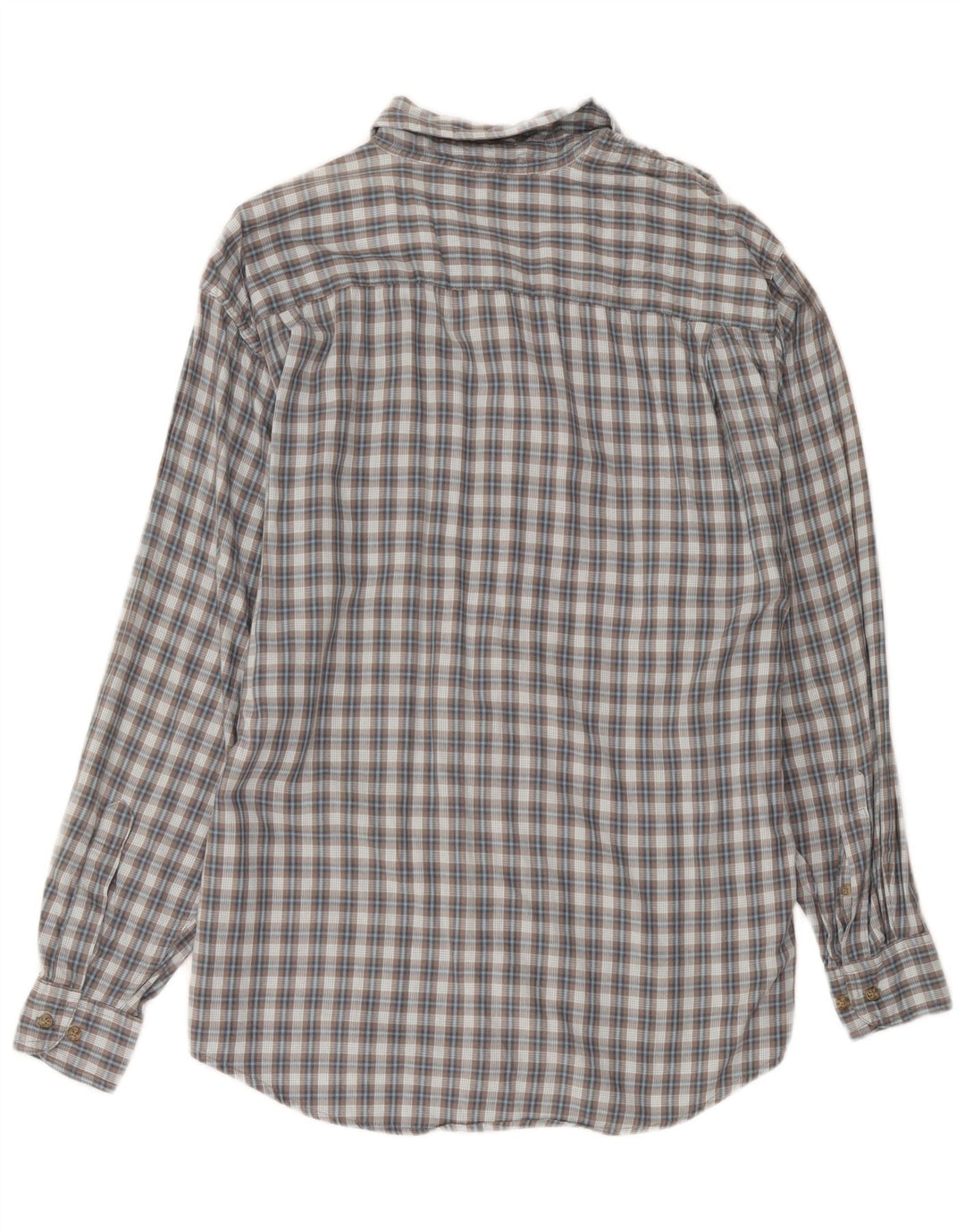 Wrangler Chemise Homme Grand Carreau Gris Coton
