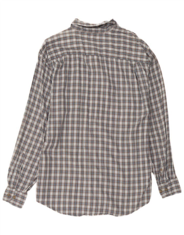 Wrangler Chemise Homme Grand Carreau Gris Coton