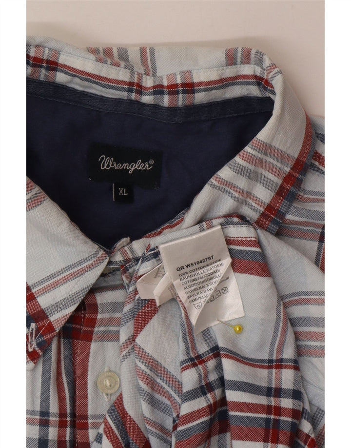 Wrangler Chemise Homme XL Bleu Carreaux Coton