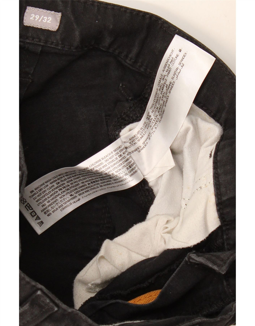 ARIAT Pantalon cargo droit coupe décontractée pour homme W29 L32 Noir Coton