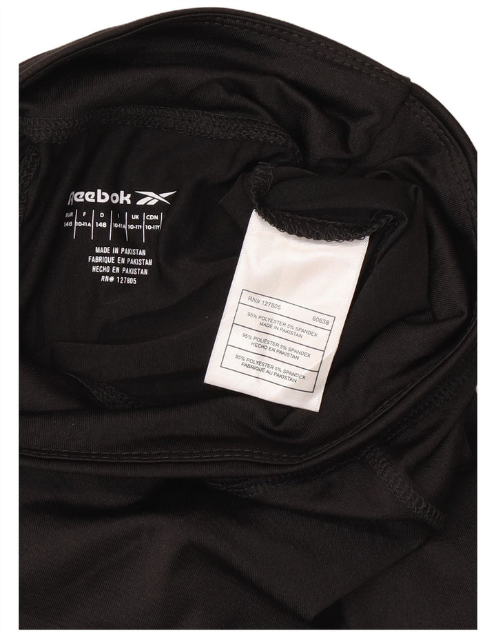 Reebok Legging Capri Graphic Fille 10-11 ans Noir Polyester