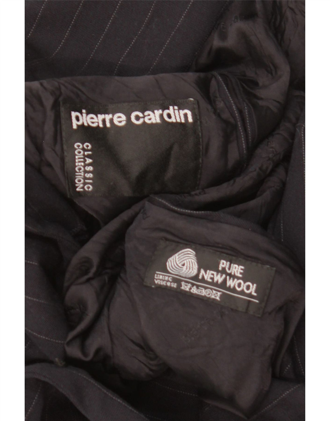 Pierre Cardin Veste blazer double boutonnage pour homme UK 40 Large Noir