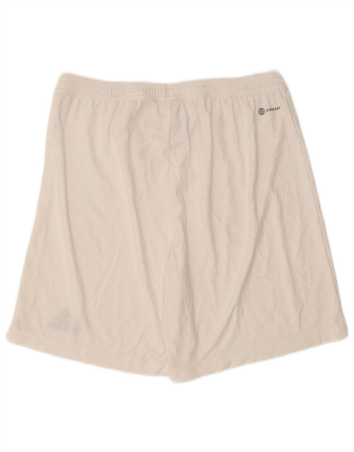 Adidas Short de sport Aeroready pour homme XL Blanc Polyester