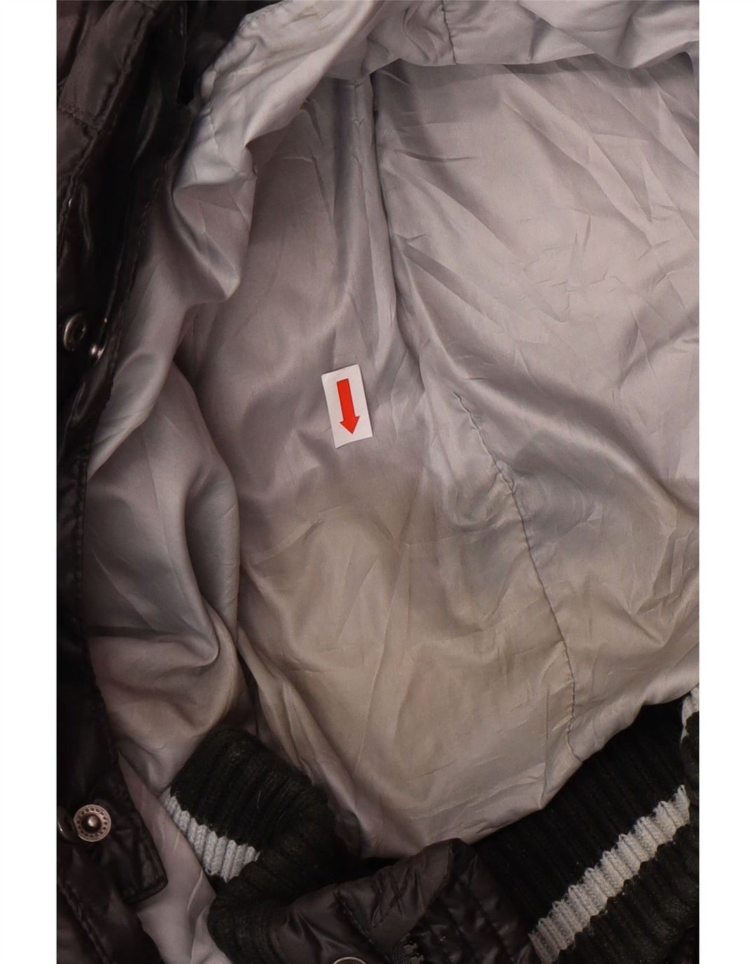 DOLOMITE Veste matelassée à capuche graphique pour hommes UK 38 Polyester noir moyen