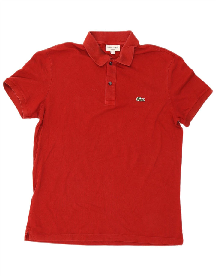 Lacoste Polo Slim Fit pour homme Taille 5 Grand Rouge
