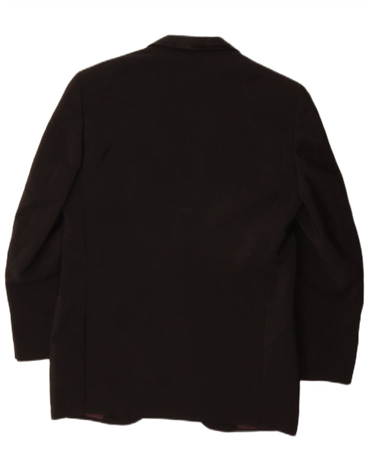 San Babila Veste Blazer Milano 1 Bouton pour Homme UK 40 Large Noir