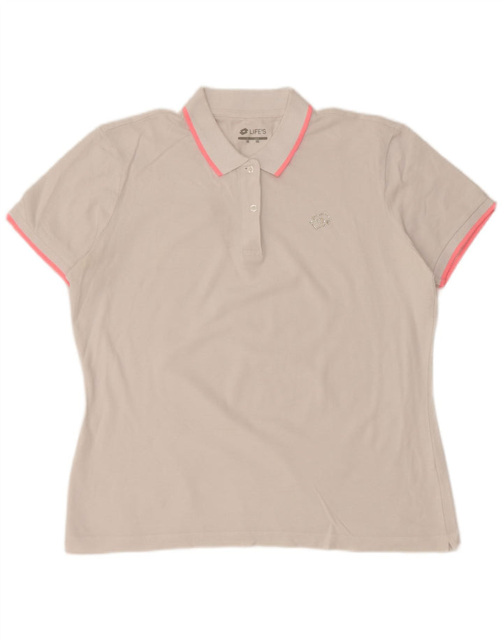 LOTTO Polo Femme UK 20 2XL Blanc