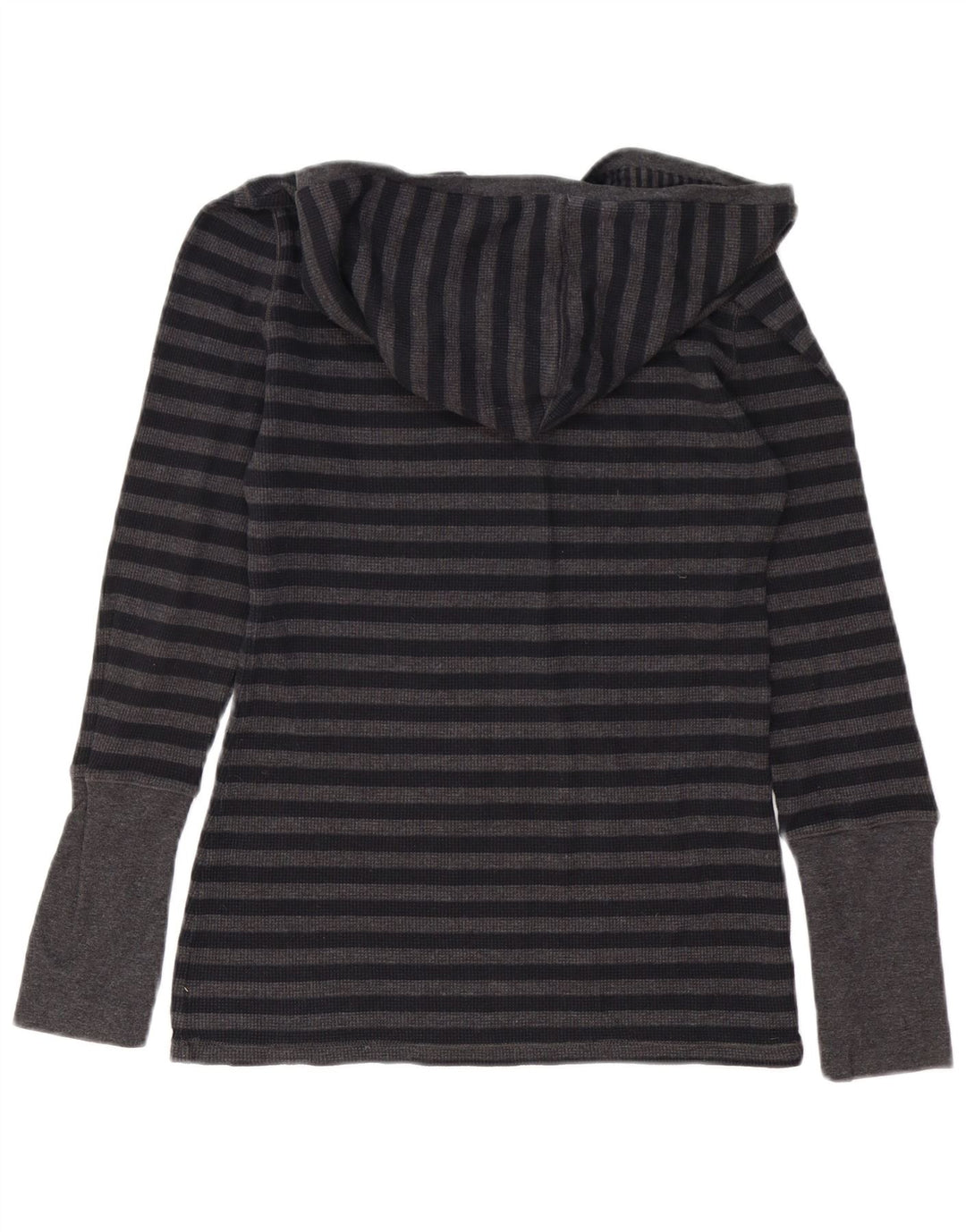 Calvin Klein Haut à capuche à manches longues pour femme UK 12 Coton rayé gris moyen