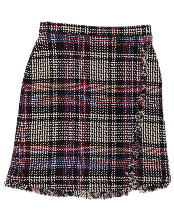 Marks & Spencer Jupe droite pour femme UK 8 Small W28 Carreaux multicolores