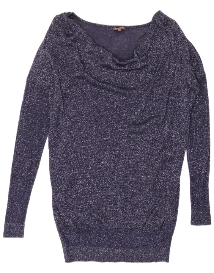 Phase Eight Pull col bateau pour femme UK 12 Bleu marine moyen Viscose