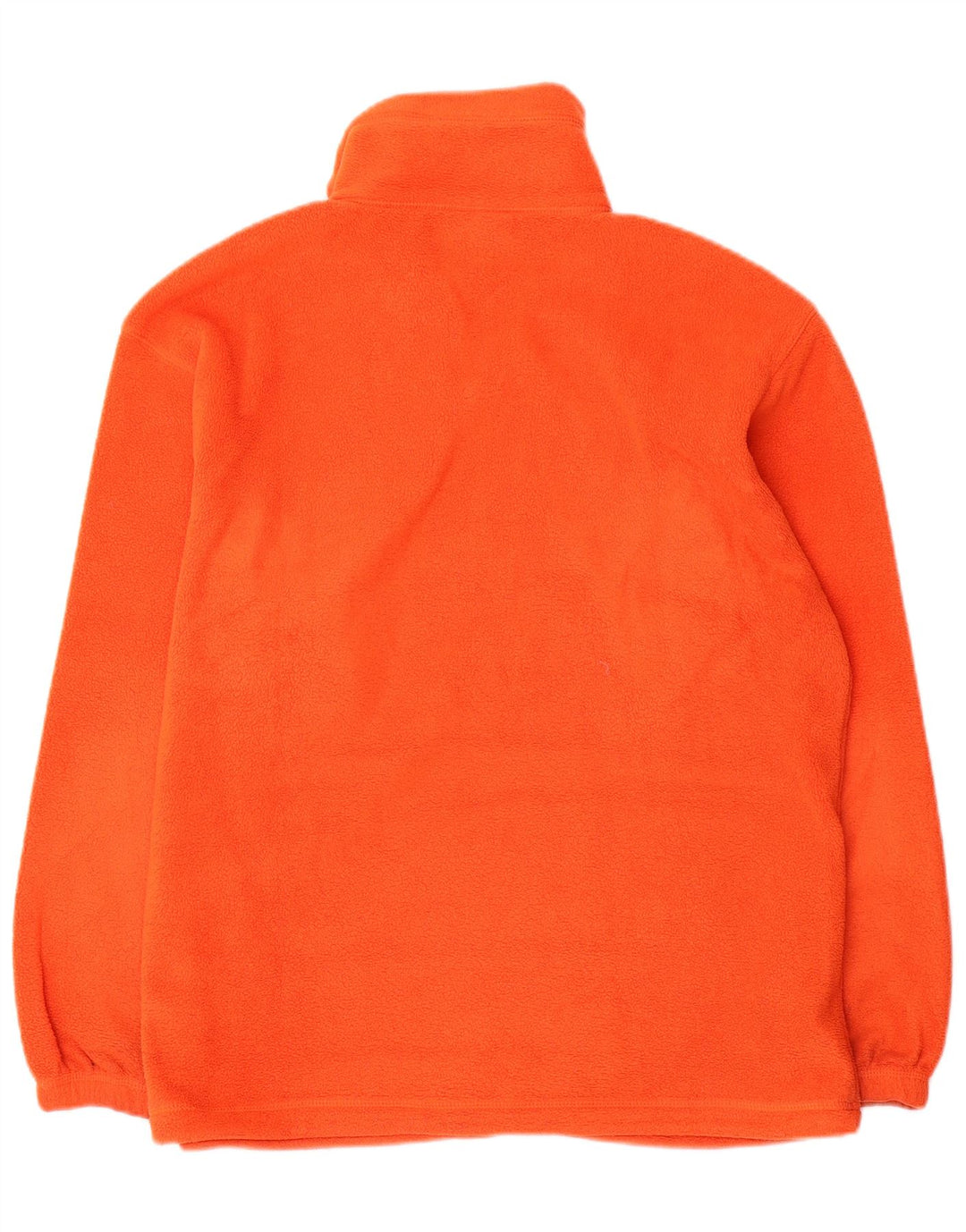 Asics Pull Polaire à Col Zippé Homme Orange Moyen Polyester