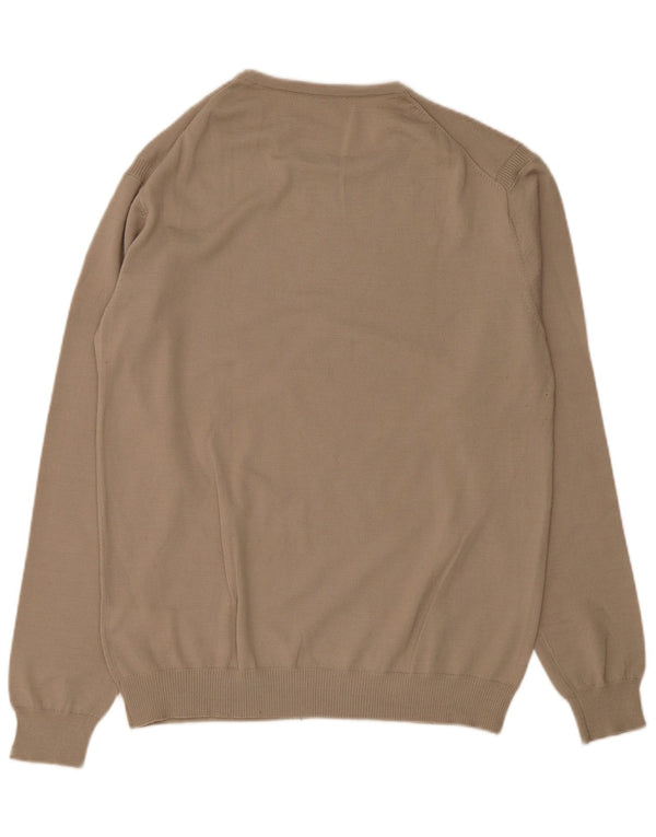 Guess Pull Col Bateau Homme UK 44 XL Beige Acrylique