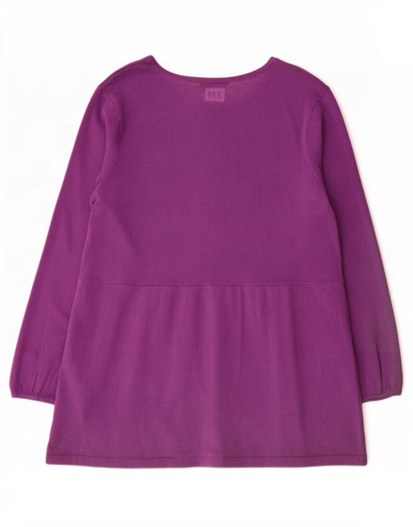 Marks & Spencer Haut chemisier à manches longues Autograph pour femme UK 14 Violet moyen