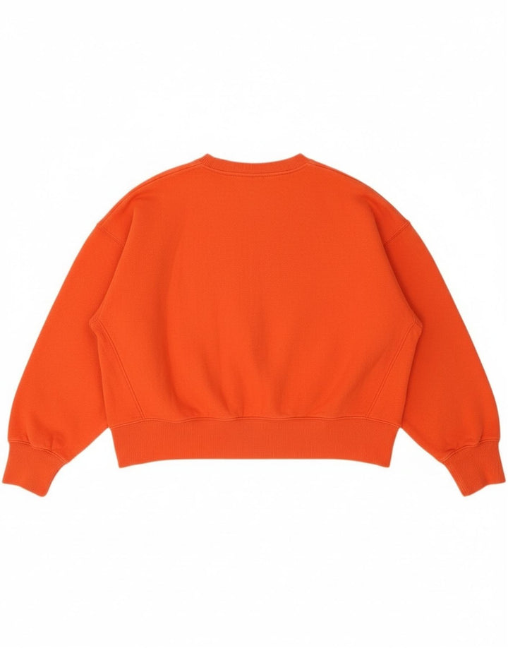 Nike Sweat-shirt court surdimensionné pour femme UK 14 Rouge moyen en coton