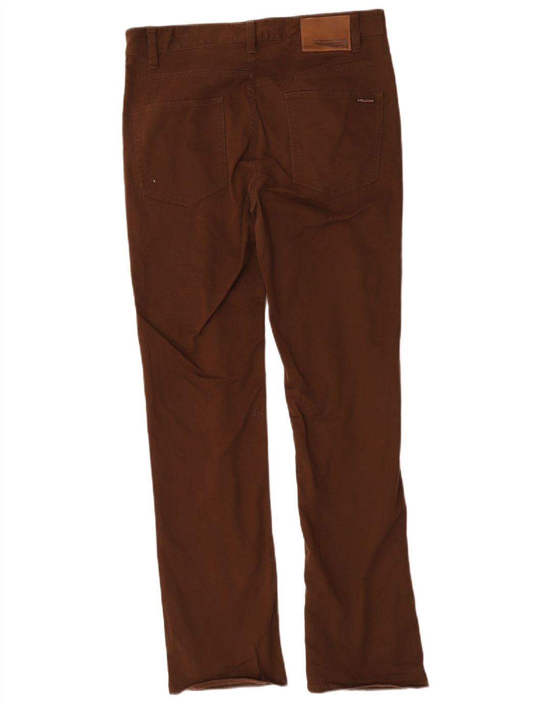 Volcom Pantalon décontracté droit Solver W30 L31 en coton marron pour homme