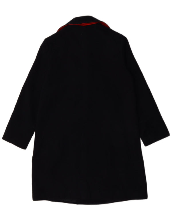 Topshop Manteau croisé surdimensionné pour femme UK 6 XS Bleu marine Polyester