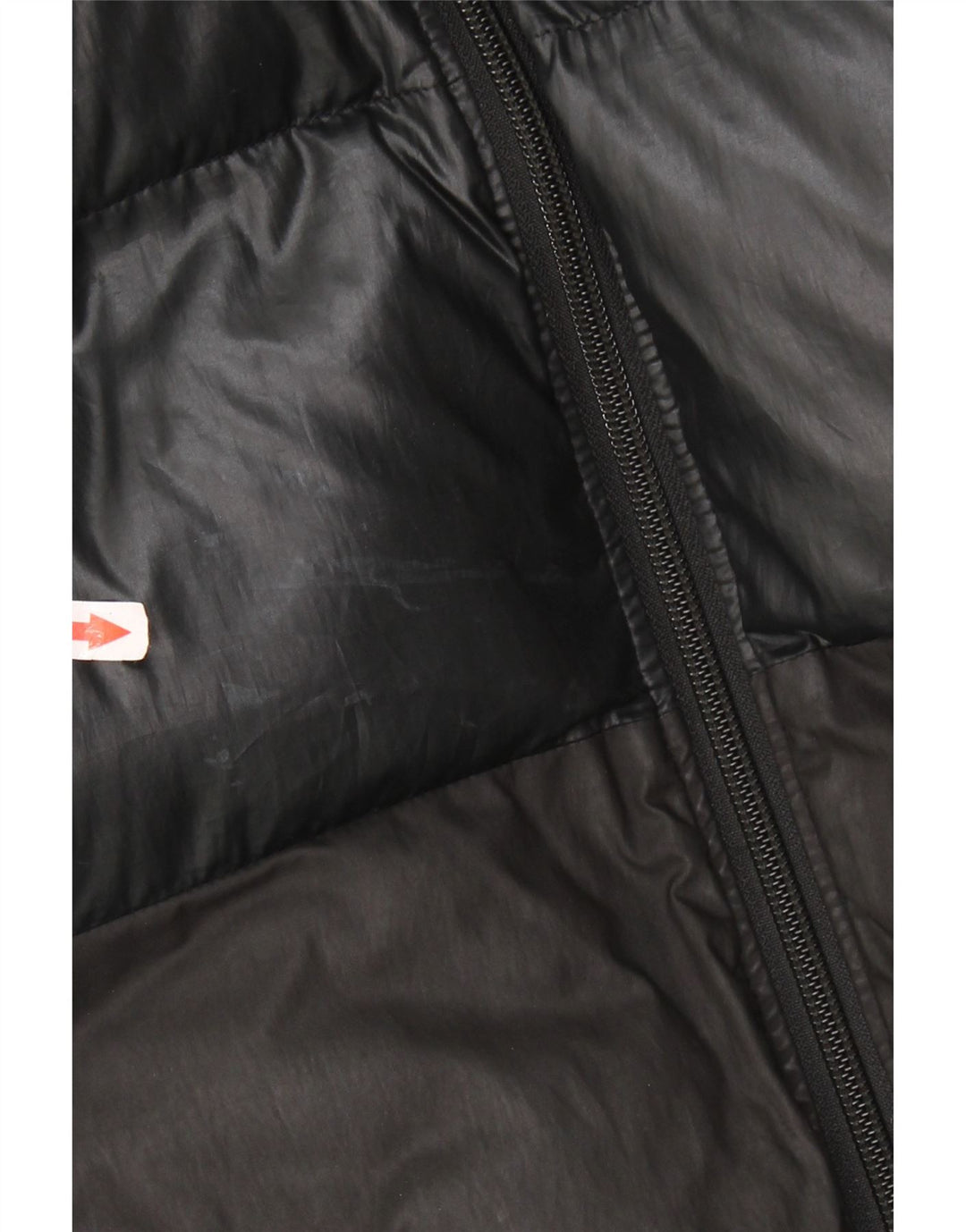ADIDAS Veste matelassée à capuche pour femme UK 16 Large Noir Colourblock Polyester