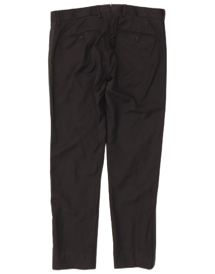 Gutteridge Pantalon de costume slim pour homme IT 48 Medium W32 L29 Noir Polyester