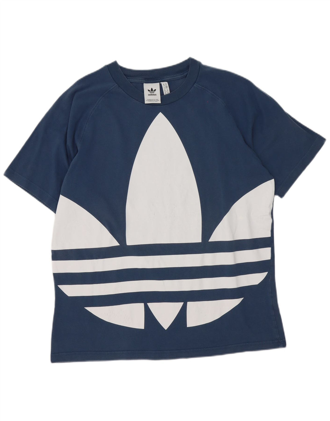 Adidas T-Shirt Graphique Homme Bleu Moyen Coton